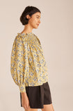 Intaglio Rose Smocked Blouse