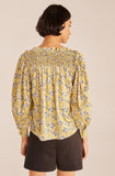 Intaglio Rose Smocked Blouse