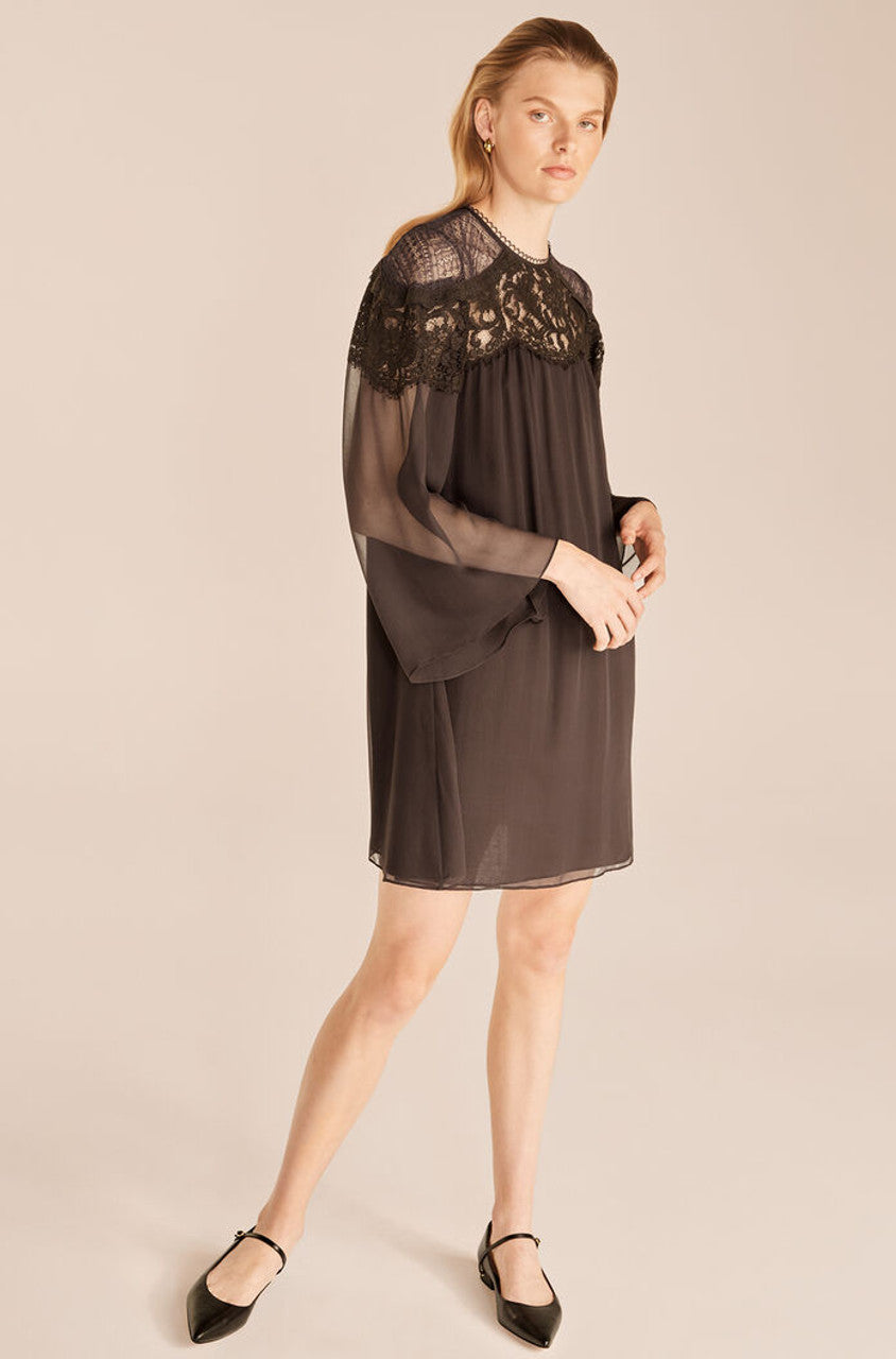 Chiffon Long Sleeve Dress