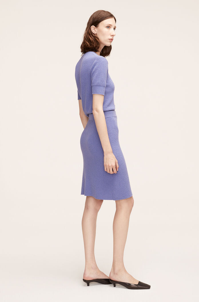 Mini Bouclé Skirt in French Blue by Rebecca Taylor