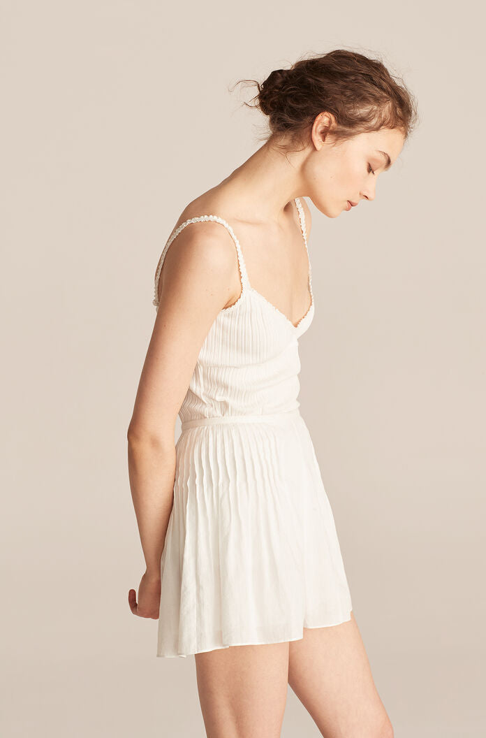 Cotton Voile Short in White by Rebecca Taylor