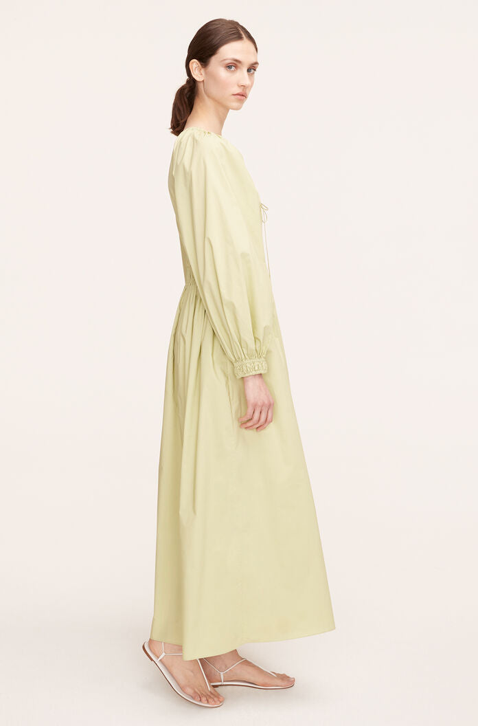 Poplin Smocked Waist Dress in Matcha by Rebecca Taylor