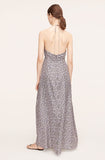 Violet Fleur Silk Halter Dress
