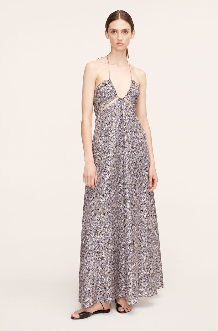 Violet Fleur Silk Halter Dress in Violet Fleur Morning Glory Combo by Rebecca Taylor
