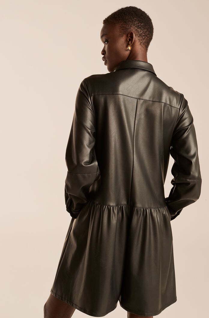 Vegan Leather Romper