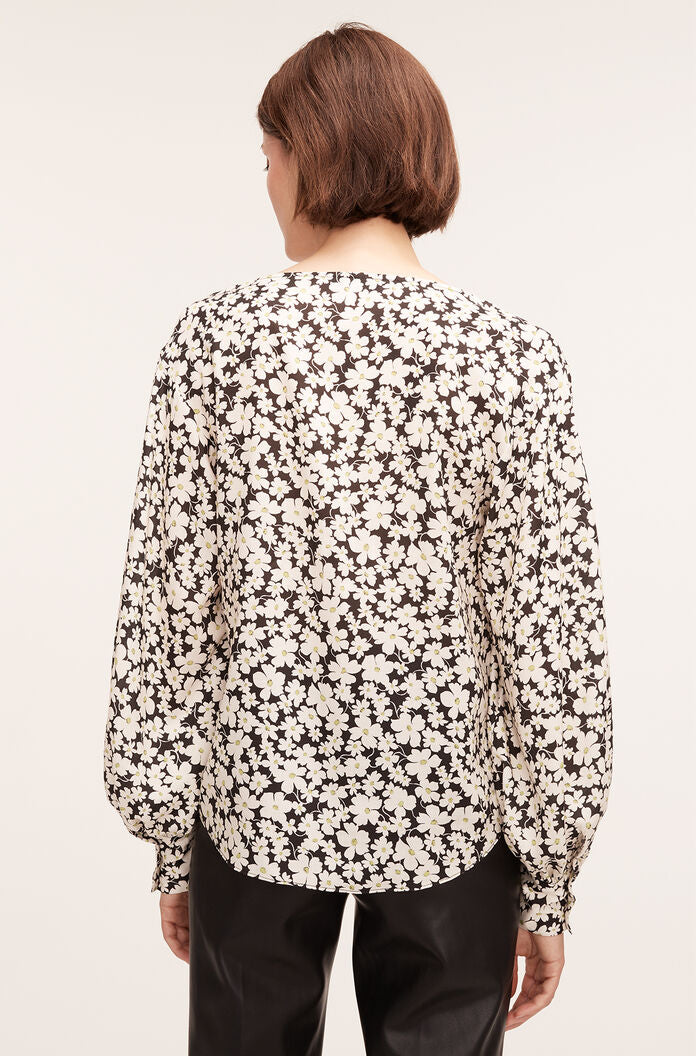 Paige Fleur Drawstring Long Sleeve Blouse