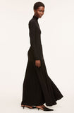Pleated Knit Mock Neck Dress