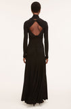 Pleated Knit Mock Neck Dress