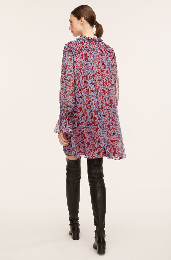 Vera Fleur Chiffon Smocked Dress
