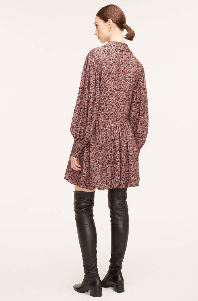 Whisper Roseen Fleur Silk Shirt Dress