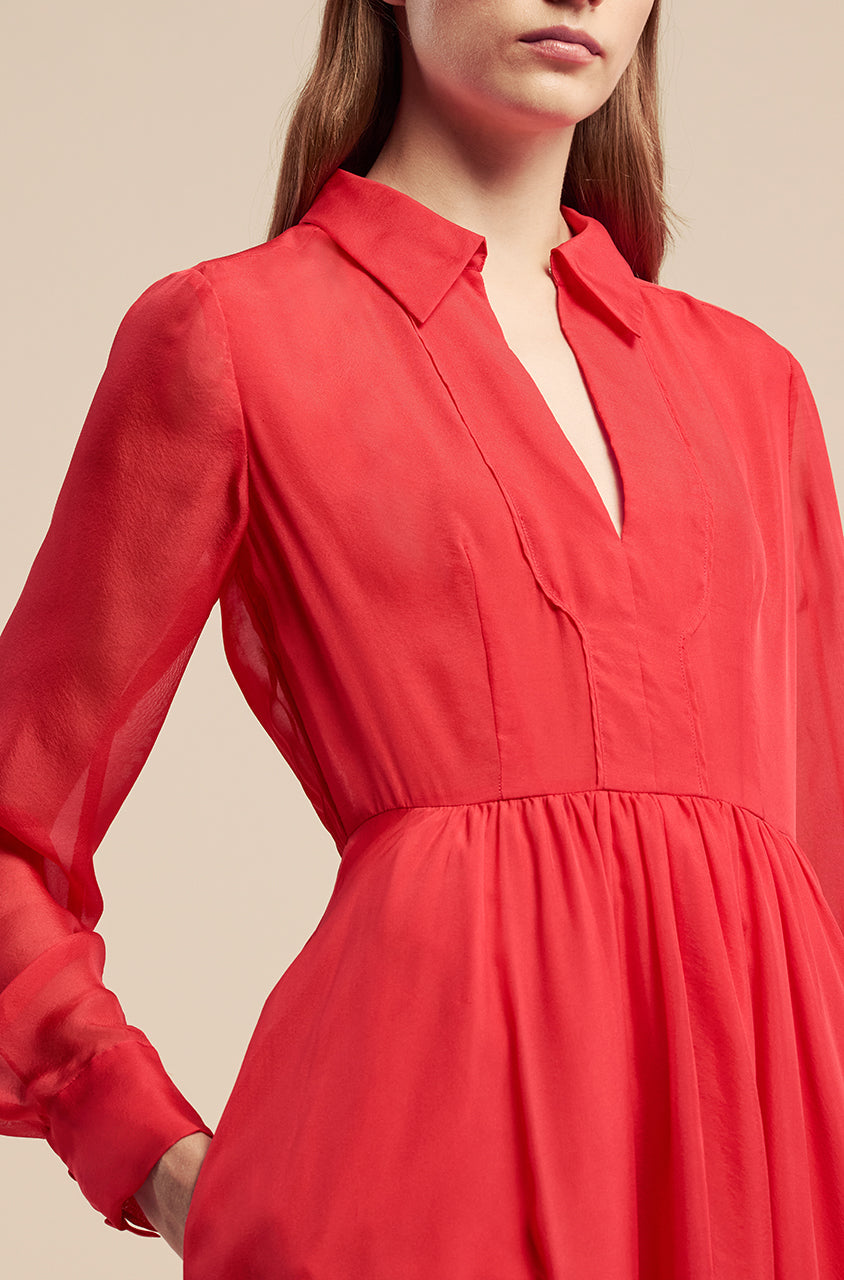 Habanero Chiffon Gown