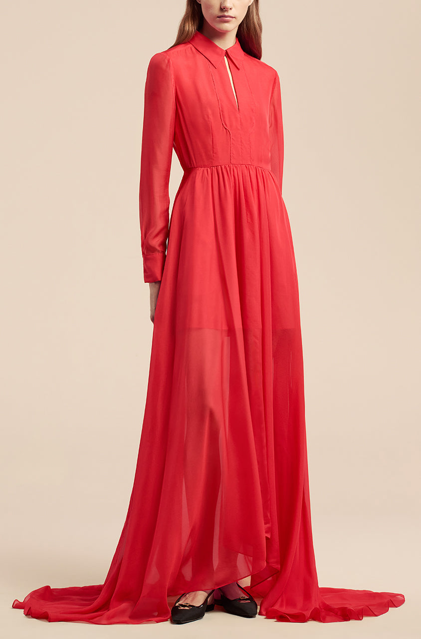 Habanero Chiffon Gown