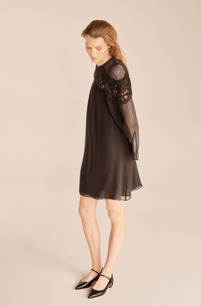 Chiffon Long Sleeve Dress