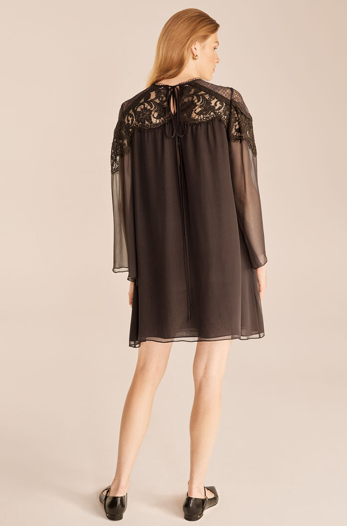 Chiffon Long Sleeve Dress