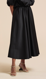 Sateen Midi Skirt