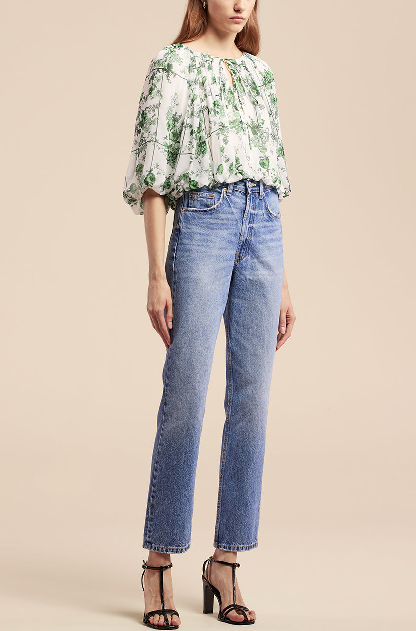 Conservatory Fleur Bubble Top in Conservatory Fleur Snow Combo by Rebecca Taylor