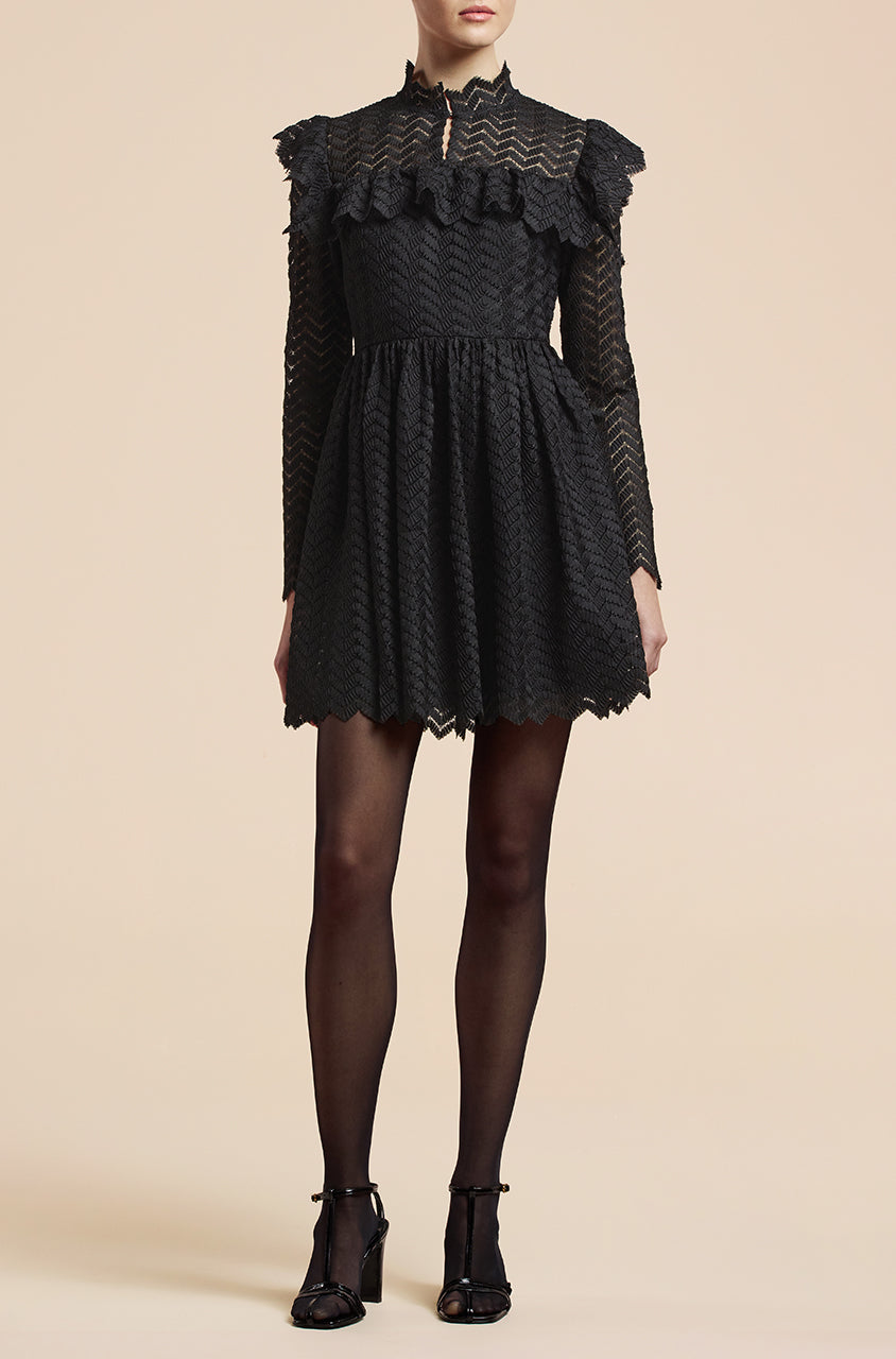 Chevron Lace Dress