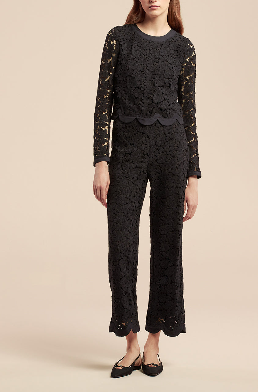 Lace Bow Top