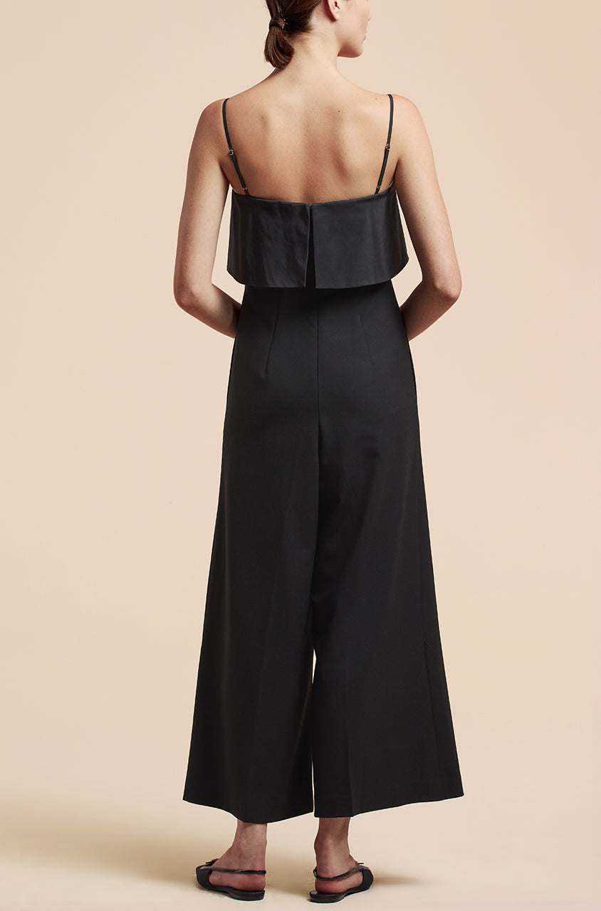 Tuxedo Wide Leg Jumpsuit