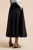 Sateen Midi Skirt