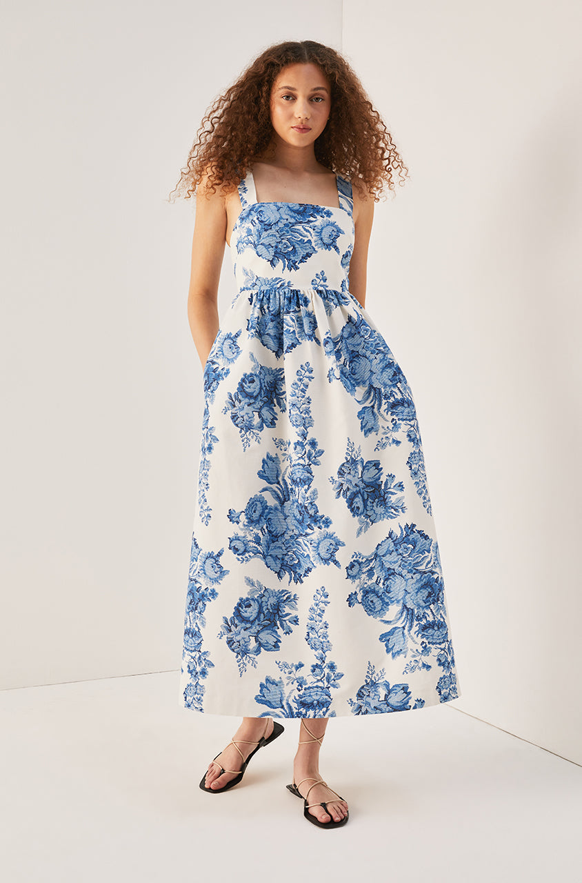 Rosarium Fleur Midi Dress