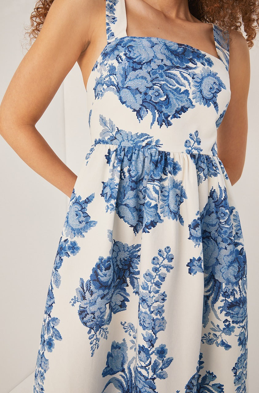 Rosarium Fleur Midi Dress