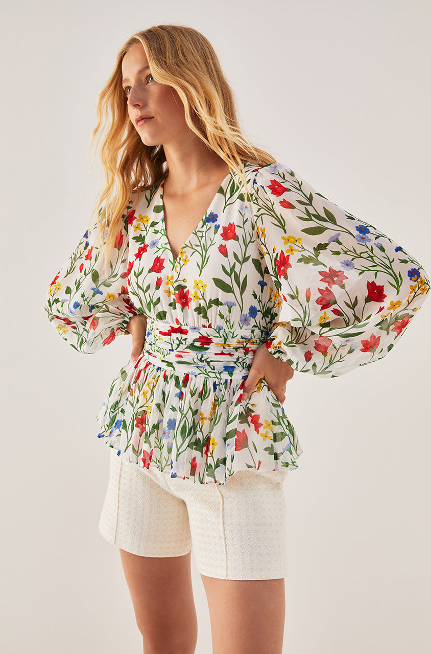Botanica Fleur Peplum Blouse