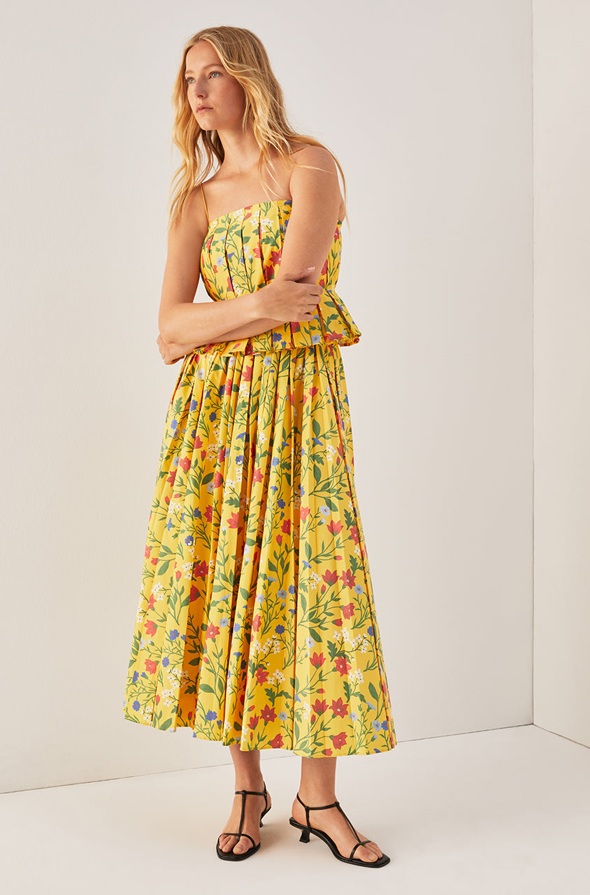 Botanica Fleur Pleated Skirt