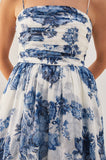 Rosarium Fleur Silk Linen Maxi Dress