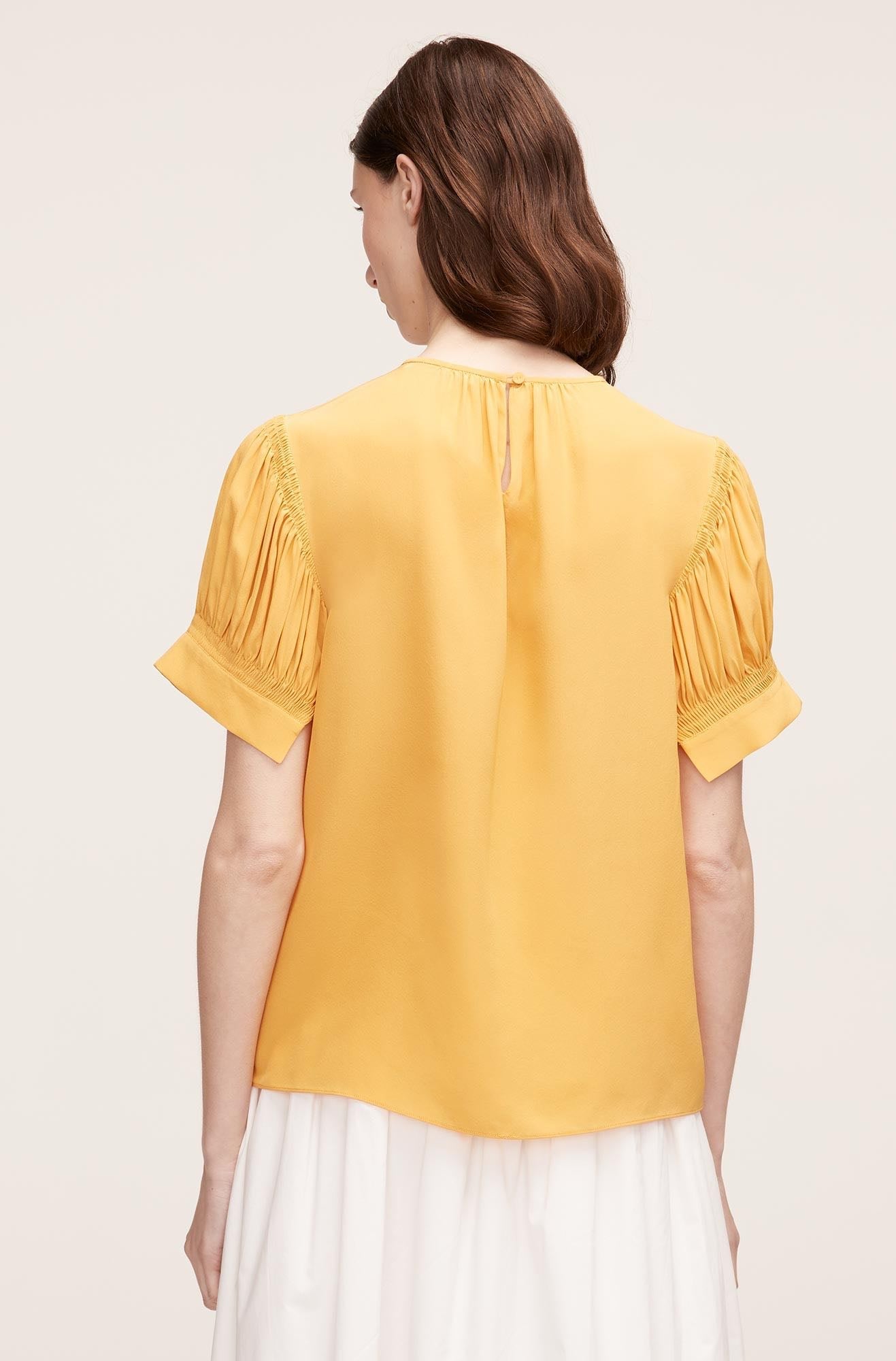 Short Sleeve Cdc Blouse in Zinnia by Rebecca Taylor