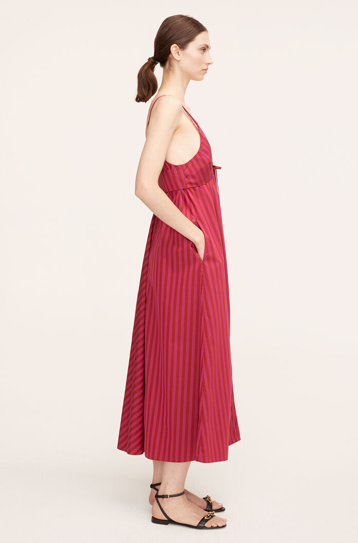 Marseille Stripe Dress in Marseille Stripe Hibiscus Combo by Rebecca Taylor
