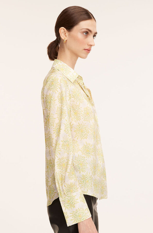 Mini Astera Fleur Long-Sleeve Button-Front Shirt