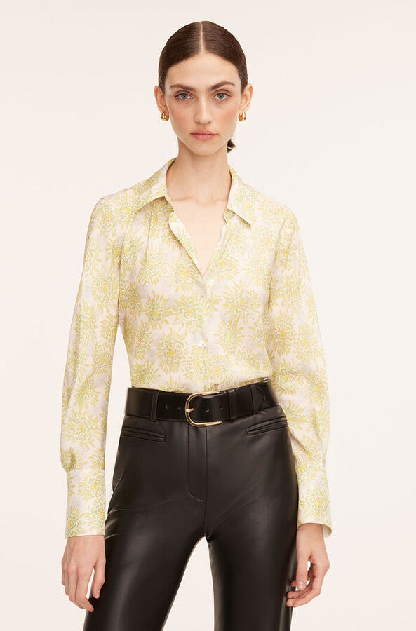 Mini Astera Fleur Long-Sleeve Button-Front Shirt