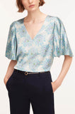 Astera Fleur Pleated Sleeve Blouse