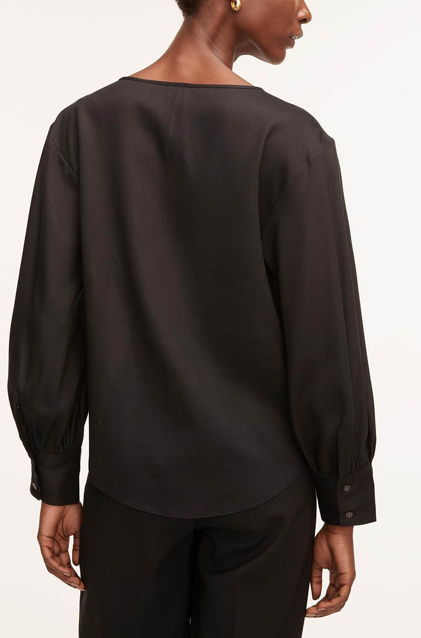 Drawstring Long Sleeve Blouse