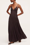 Ruched Mesh Maxi Dress