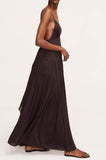 Ruched Mesh Maxi Dress