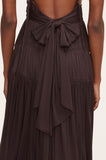 Ruched Mesh Maxi Dress