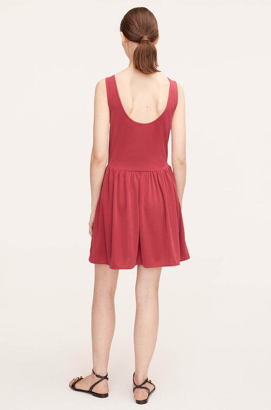 Ruched Skirt Tank Dress