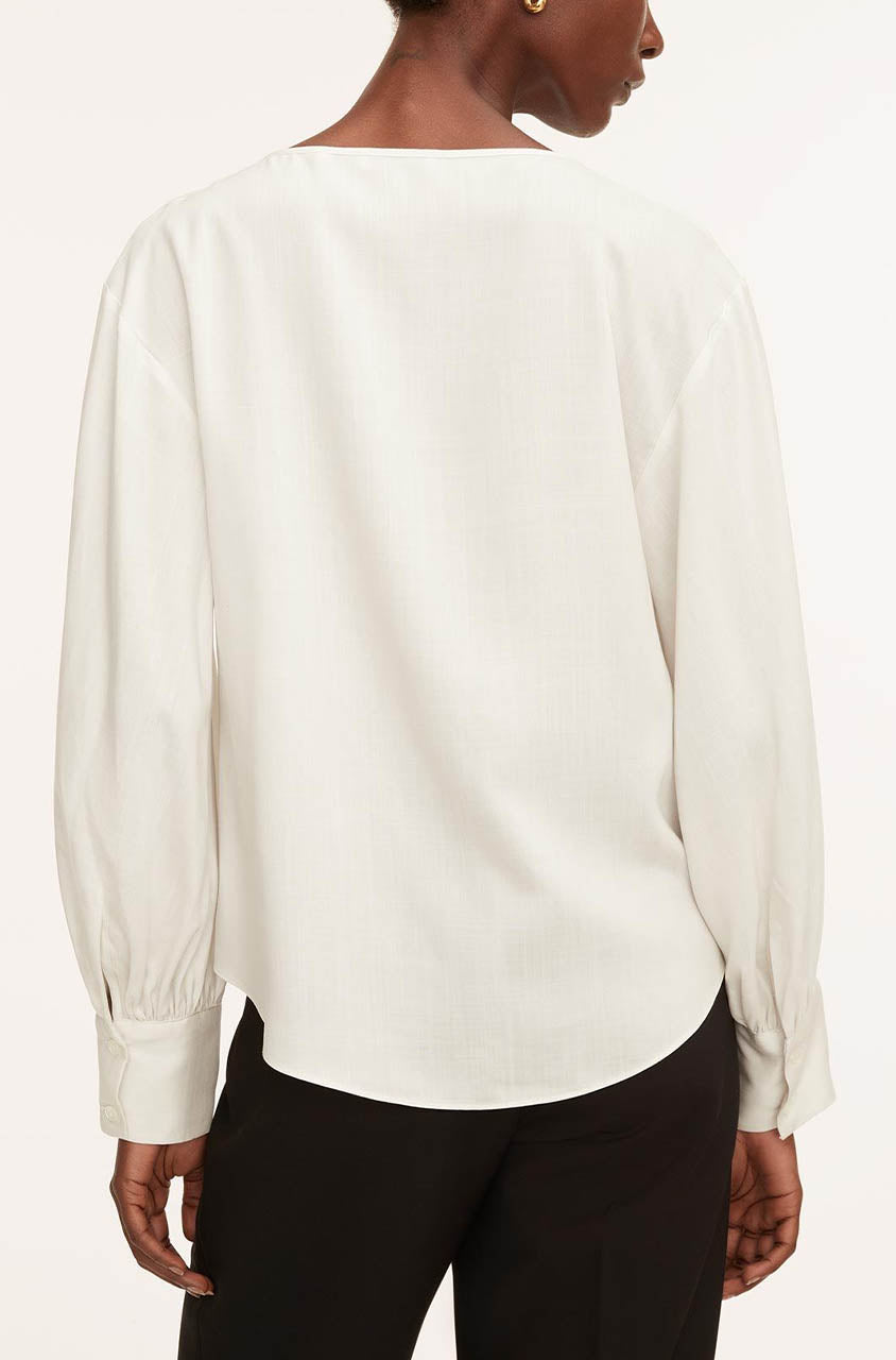 Drawstring Long Sleeve Blouse
