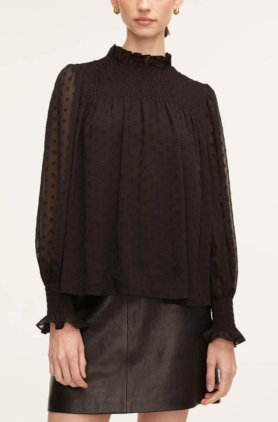 トップス HOWTOVENUS Doodle Stitch Blouse - BLACK Doodle Stitch Blouse - BLACK | HOWTOVENUS
