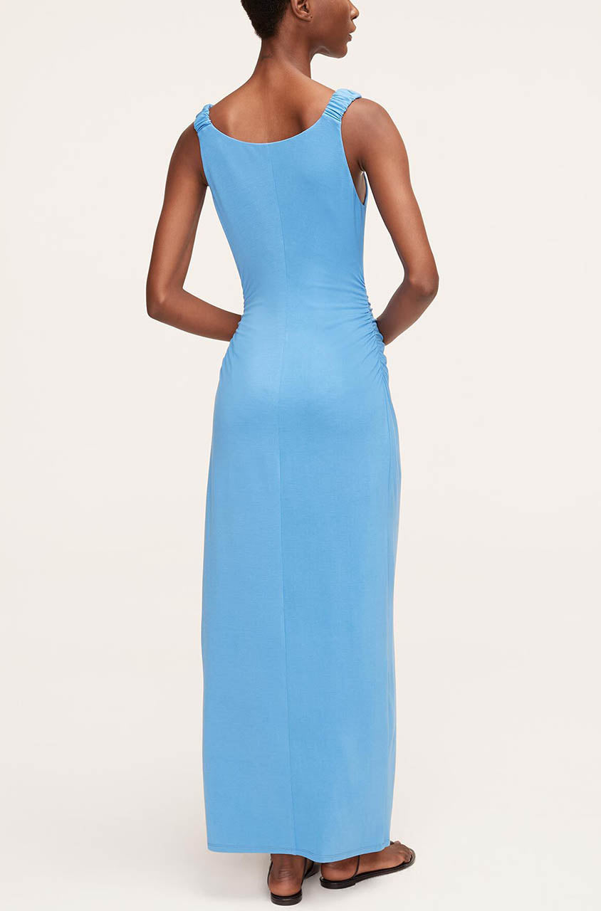 Rebecca Taylor Twist Modal Front Dress in Infinity Blue