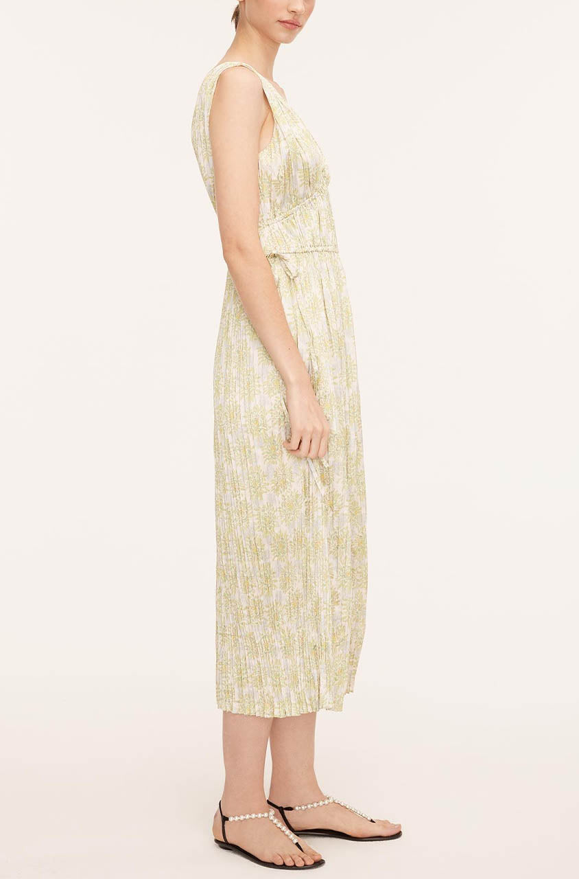  Mini Astera Fleur Button Front Dress in Mini Astera Fleur Chartreuse Combo by Rebecca Taylor