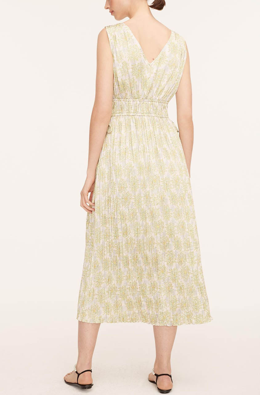  Mini Astera Fleur Button Front Dress in Mini Astera Fleur Chartreuse Combo by Rebecca Taylor