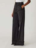 Techy Sateen Wide Leg Pant