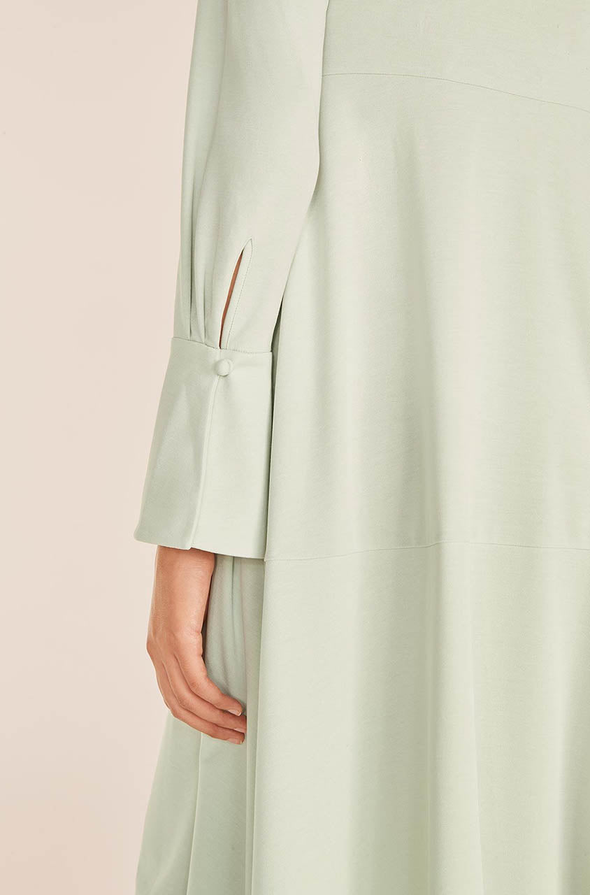 Rebecca Taylor Cupro Dress in Aloe