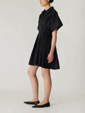 Poplin Waisted Shirt Dress