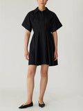 Poplin Waisted Shirt Dress