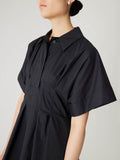 Poplin Waisted Shirt Dress