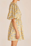 Intaglio Rose Smocked Dress